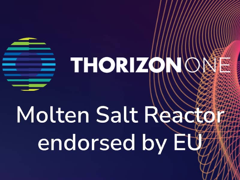 Thorizon One molten salt reactor endorsed by EU